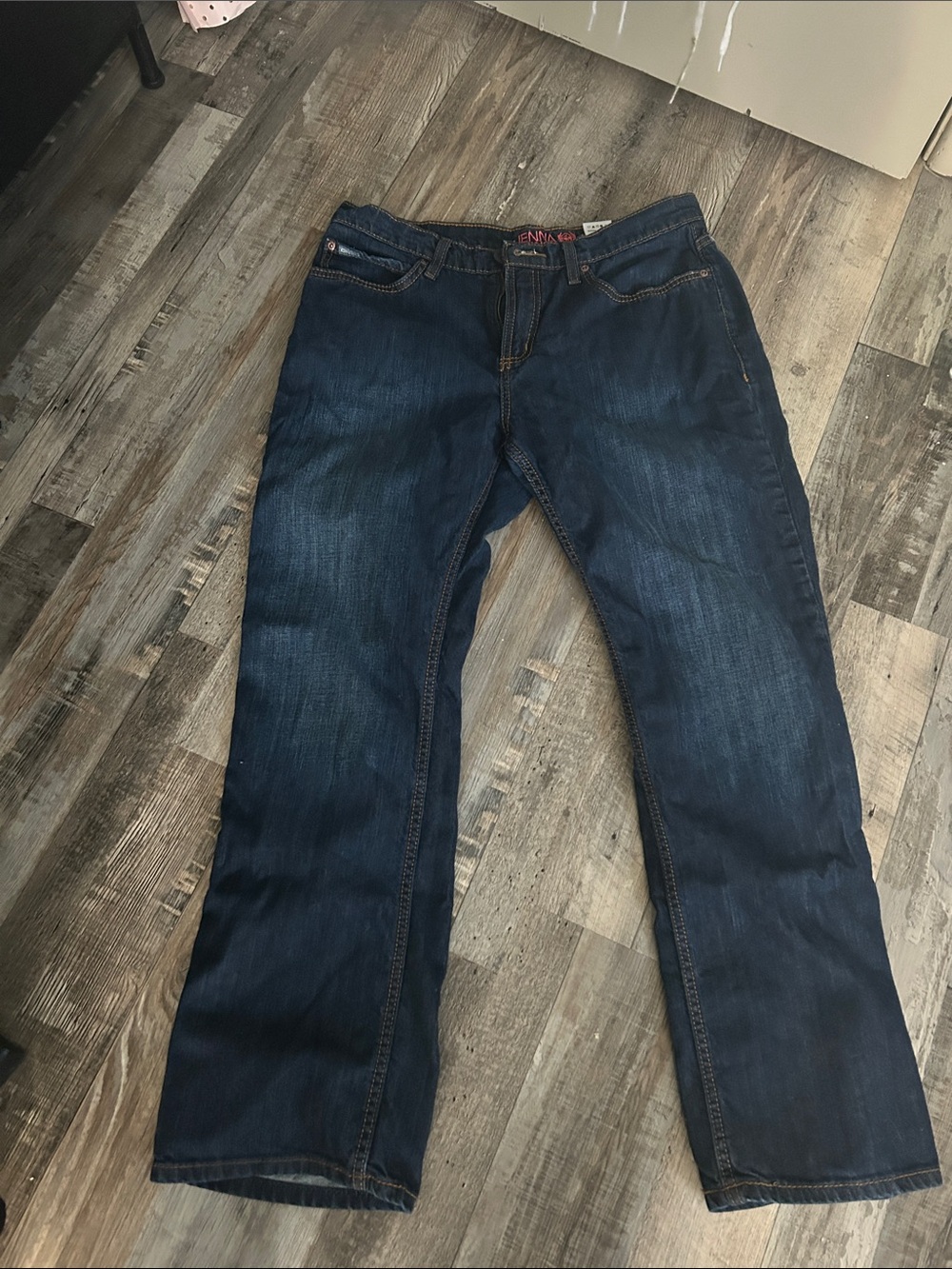 Cinch Women's Straight Leg Jeans in Dark Blue